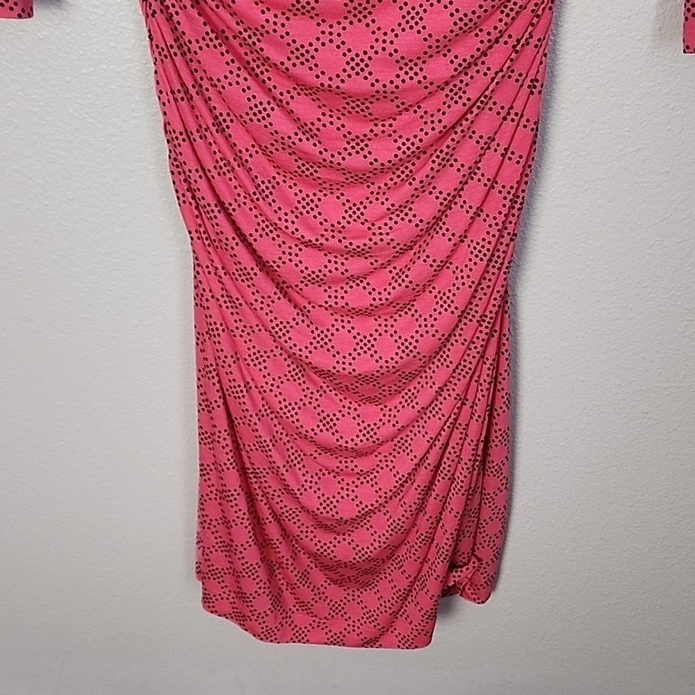Boden Boatneck Printed Ruched Midi Dress - Picture 7 of 8